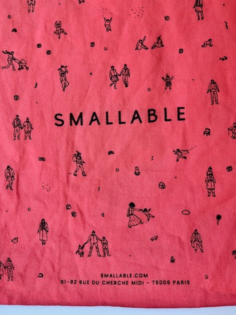 Smallable Paris Pink Canvas Tote — image 2 of 5